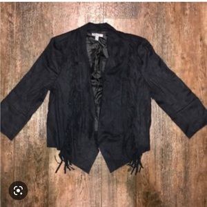 Fringe blazer suede  material size L  by casting La